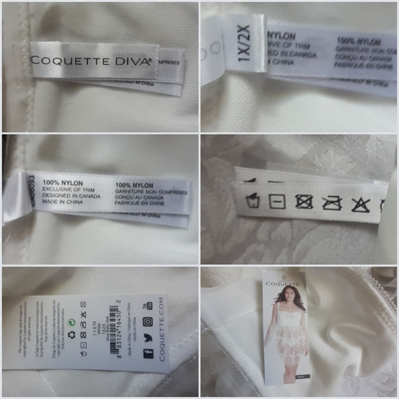 NWT Coquette White Lace Baby Doll 1X 2X - Picture 15 of 16